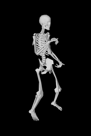 skeleton dancing